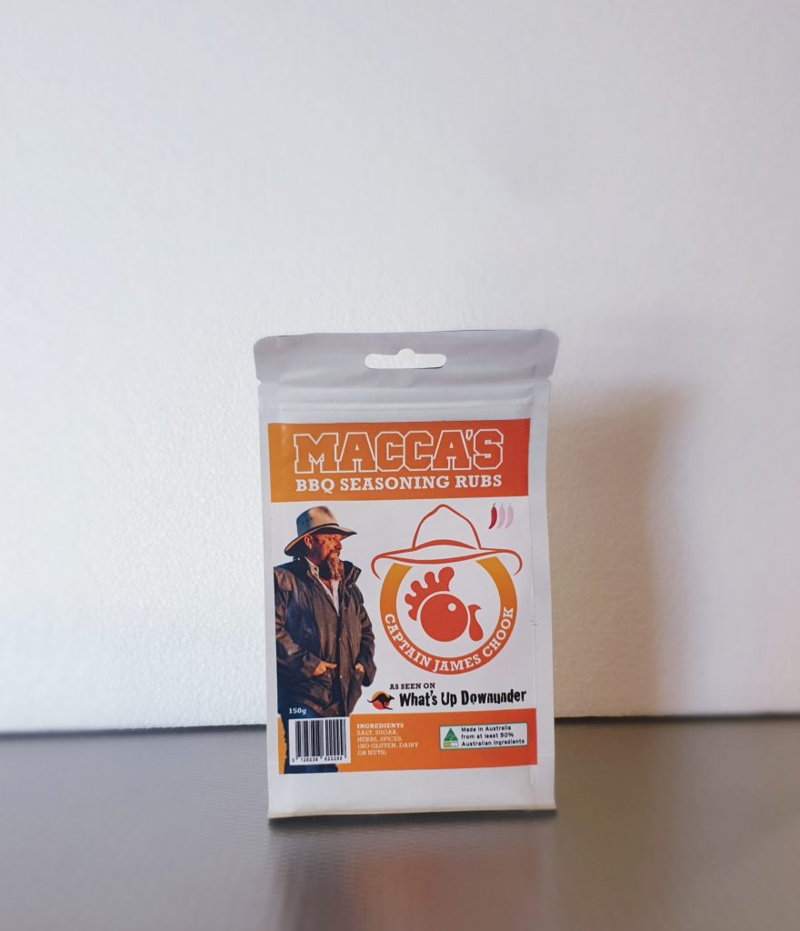 Macca’s BBQ Seasoning Captain James Chook – Kawungan Quality Meats