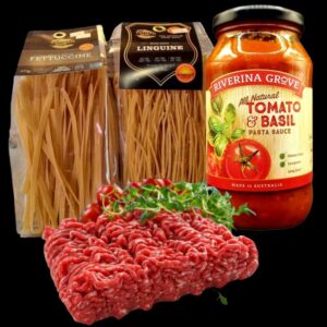 Spaghetti Bolognese Pack with your choice of Fettuccine or Linguine