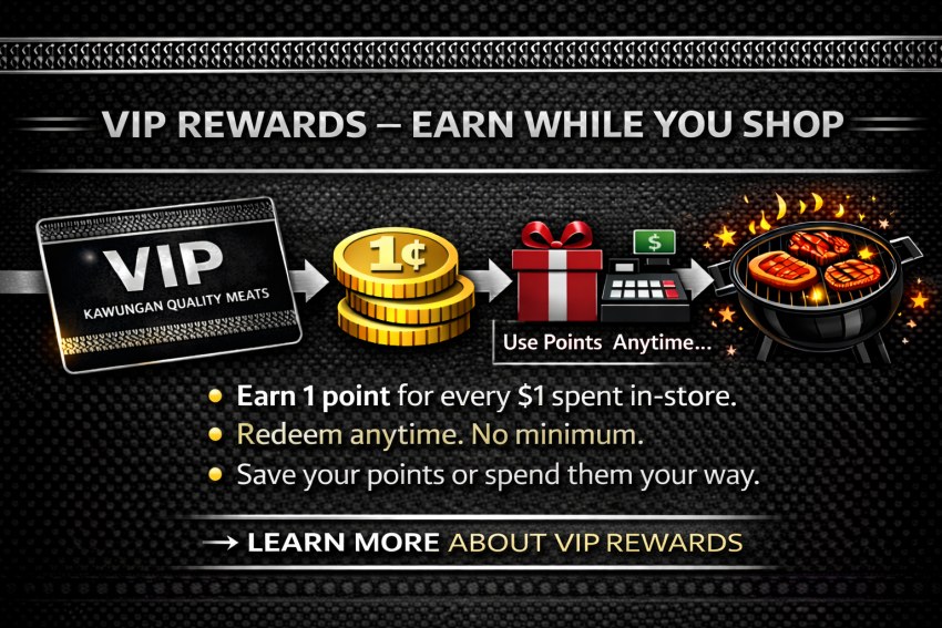 Buy in-store, spend and save with our VIP Rewards
