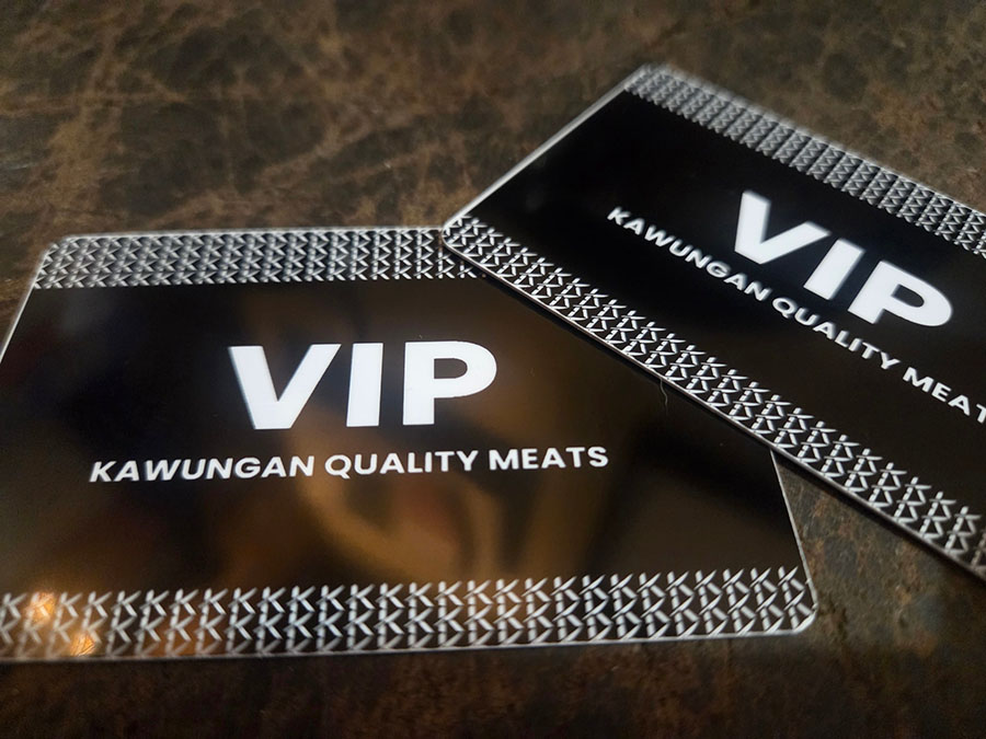 VIP Kawungan Quality Meats rewards card