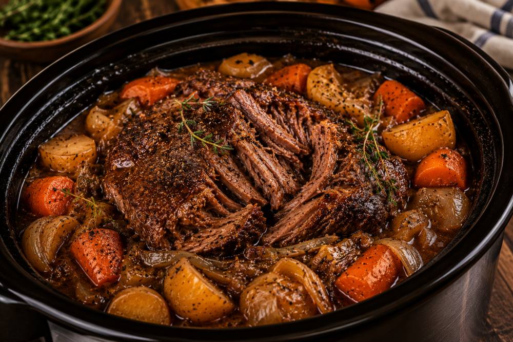 Slow cooking chuck steak